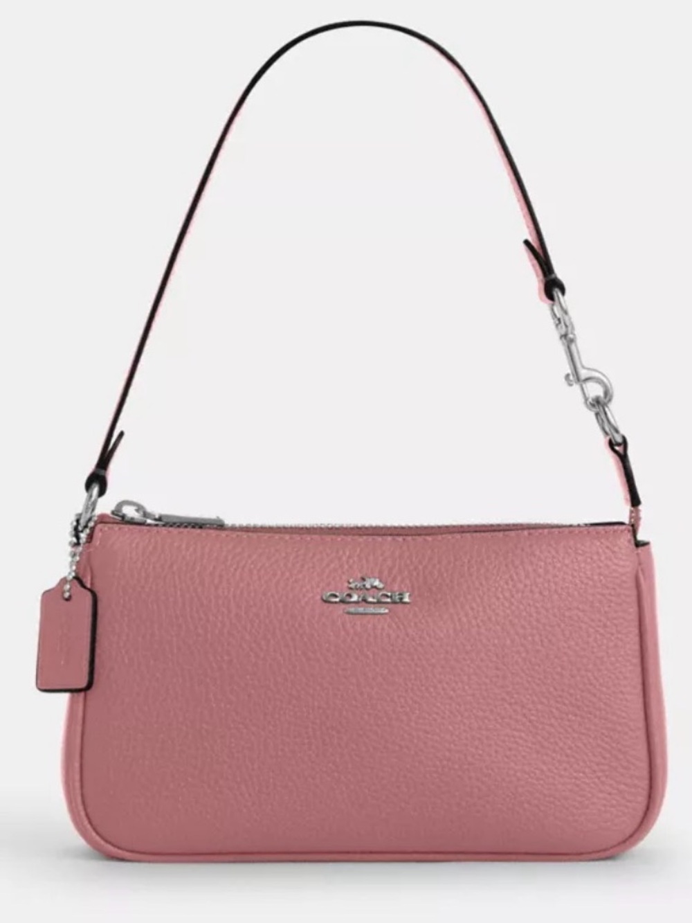 🌸Coach NWT Pink Dusty Rose leather Nolita 19 Wristlet with Silver Hardware